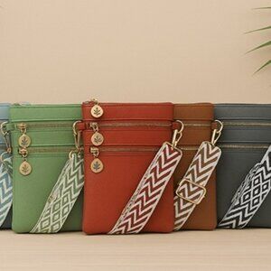 Artizanni Womens Crossbody Vegan Clutch Purse with Guitar Strap BOXING DAY DEALS